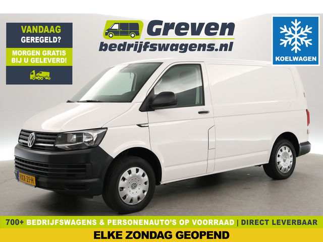 Volkswagen Transporter - 2.0 TDI 150PK L1H1 | Euro6 | Koelwagen 4° | Nachtkoeling | Airco | Cruise | 3-Zits | Trekh. | Parkeersens.