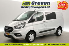 Ford Transit Custom - 2.0 TDCI L1H1 | Euro6 | MARGE | DC | 6-Zits | Airco | Cruise | Carplay | Navi | Trekh. | Parkeersens.