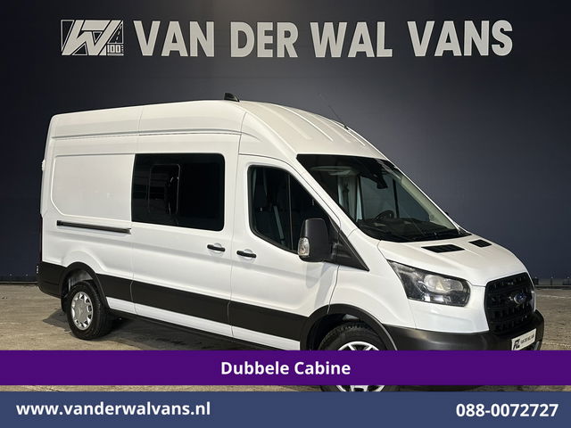 Ford Transit - 2.0 TDCI 130pk L3H3 Dubbele Cabine Euro6 Airco | 7-Zits | Cruisecontrol | Verwarmde voorruit Parkeersensoren