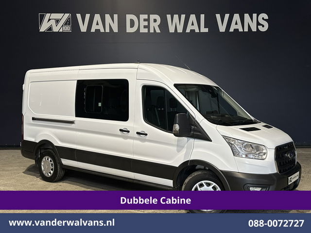 Ford Transit - 2.0 TDCI 170pk L3H2 Dubbele Cabine 3500kg Trekhaak Euro6 Airco | 6-Zits | Camera | Navigatie | Apple Carplay Cruisecontrol, Parkeersensoren, Verwarmde voorruit