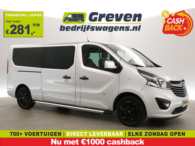 Opel Vivaro - 1.6 CDTI Sport 146PK L2H1 | Dubbele Cabine | Euro 6 | Airco | Cruise | Camera | Leder | Stoelverw. | 2xSchuifdeur