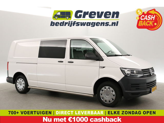 Volkswagen Transporter - 2.0 TDI L2H1 | Euro6 | 140PK | DC | 6-Zits | Airco | Trekhaak | Elektrpakket
