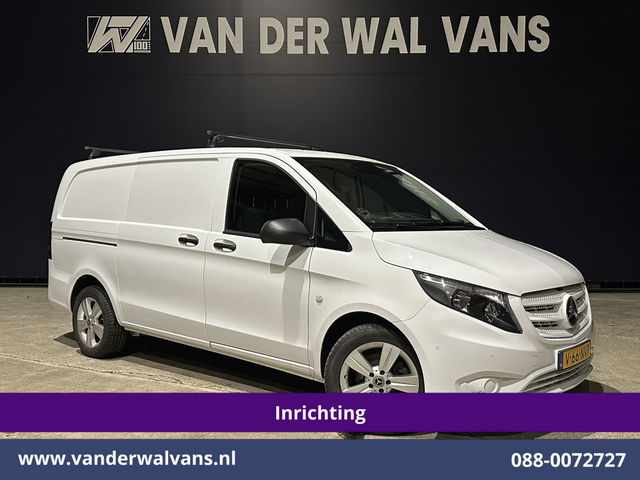 Mercedes-Benz Vito - 114 CDI 136pk L2H1 Inrichting Euro6 Airco | Camera | LM velgen | Cruisecontrol | Trekhaak | Stoelverwarming Dakdragers, Parkeersensoren, Bijrijdersbank, Achterklep