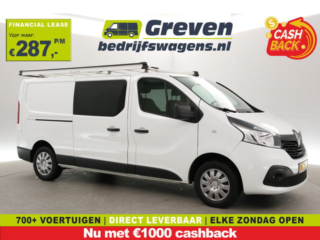 Renault Trafic - 1.6 dCi T29 L2H1 | Euro6 | Dubbele Cabine | Airco | Trekh. | Navigatie | Cruise | Imperiaal | Parkeersens.