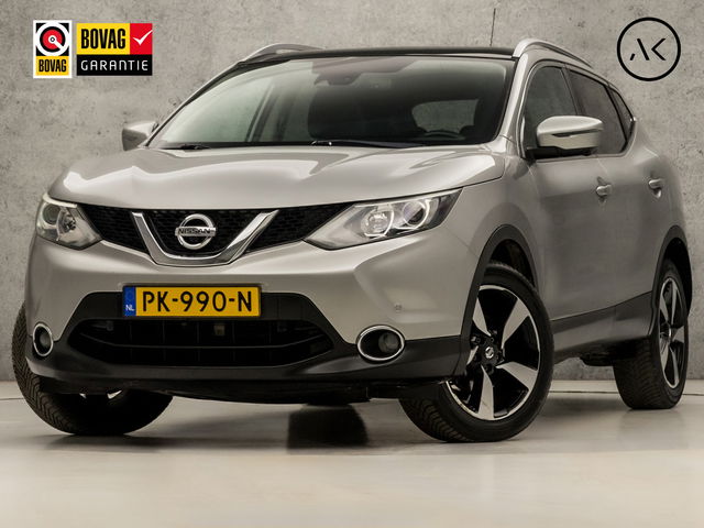 Nissan QASHQAI - 1.2 N-Connecta Sport Automaat (PANORAMADAK, NAVIGATIE, CLIMATE, TREKHAAK, 360 CAMERA, SPORTSTOELEN, GETINT GLAS, KEYLESS, NIEUWSTAAT)
