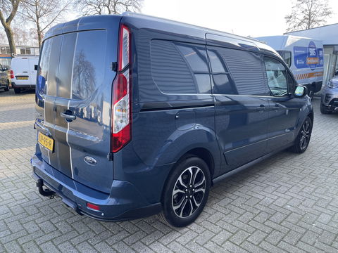 Ford Transit Connect 1.5 EcoBlue L2 Sport automaat / vaste prijs rijklaar € 14.950 ex btw / lease vanaf € 252 / dubbele schuifdeur / blauw metallic / camera / trekhaak / stoelverwarming / euro 6 !
