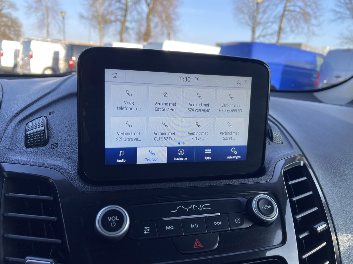 Ford Transit Connect 1.5 EcoBlue L2 Sport automaat / vaste prijs rijklaar € 14.950 ex btw / lease vanaf € 252 / dubbele schuifdeur / blauw metallic / camera / trekhaak / stoelverwarming / euro 6 !