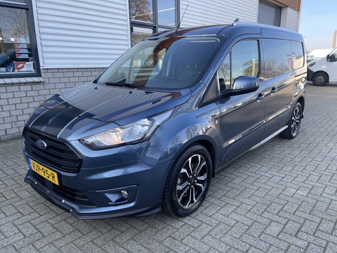 Ford Transit Connect 1.5 EcoBlue L2 Sport automaat / vaste prijs rijklaar € 14.950 ex btw / lease vanaf € 252 / dubbele schuifdeur / blauw metallic / camera / trekhaak / stoelverwarming / euro 6 !