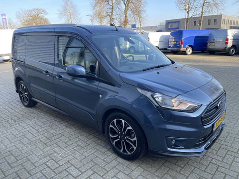 Ford Transit Connect 1.5 EcoBlue L2 Sport automaat / vaste prijs rijklaar € 14.950 ex btw / lease vanaf € 252 / dubbele schuifdeur / blauw metallic / camera / trekhaak / stoelverwarming / euro 6 !