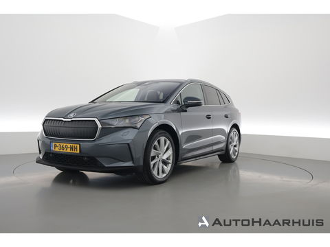 Škoda Enyaq iV 80 First Edition | Leder | Trekhaak | Adapt. Cruise | Camera | Memory seat | Navi | Keyless | CarPlay | Crystal light