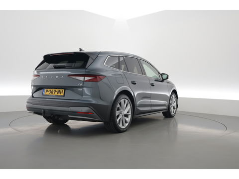 Škoda Enyaq iV 80 First Edition | Leder | Trekhaak | Adapt. Cruise | Camera | Memory seat | Navi | Keyless | CarPlay | Crystal light