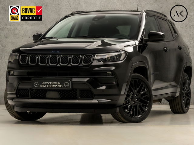 Jeep Compass - 4xe 240 Plug-in Hybrid Electric S (APPLE CARPLAY, GROOT NAVI, CAMERA, ELEKTRISCHE STOELEN, LEDER, NIEUWE APK, NIEUWSTAAT)