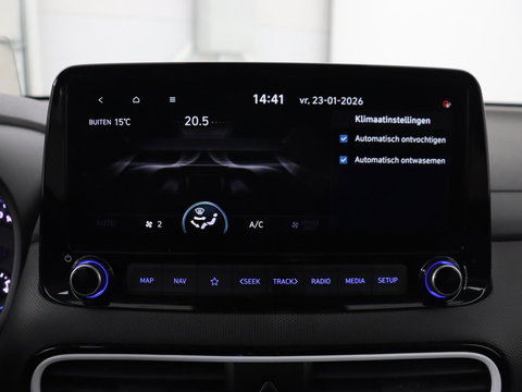 Hyundai KONA 1.6 GDI HEV Premium | Leder | Stoelventilatie | Adaptive cruise | Head-Up | Carplay | Camera | Achterbankverwarming | Navigatie | Keyless | Climate control
