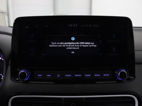 Hyundai KONA 1.6 GDI HEV Premium | Leder | Stoelventilatie | Adaptive cruise | Head-Up | Carplay | Camera | Achterbankverwarming | Navigatie | Keyless | Climate control