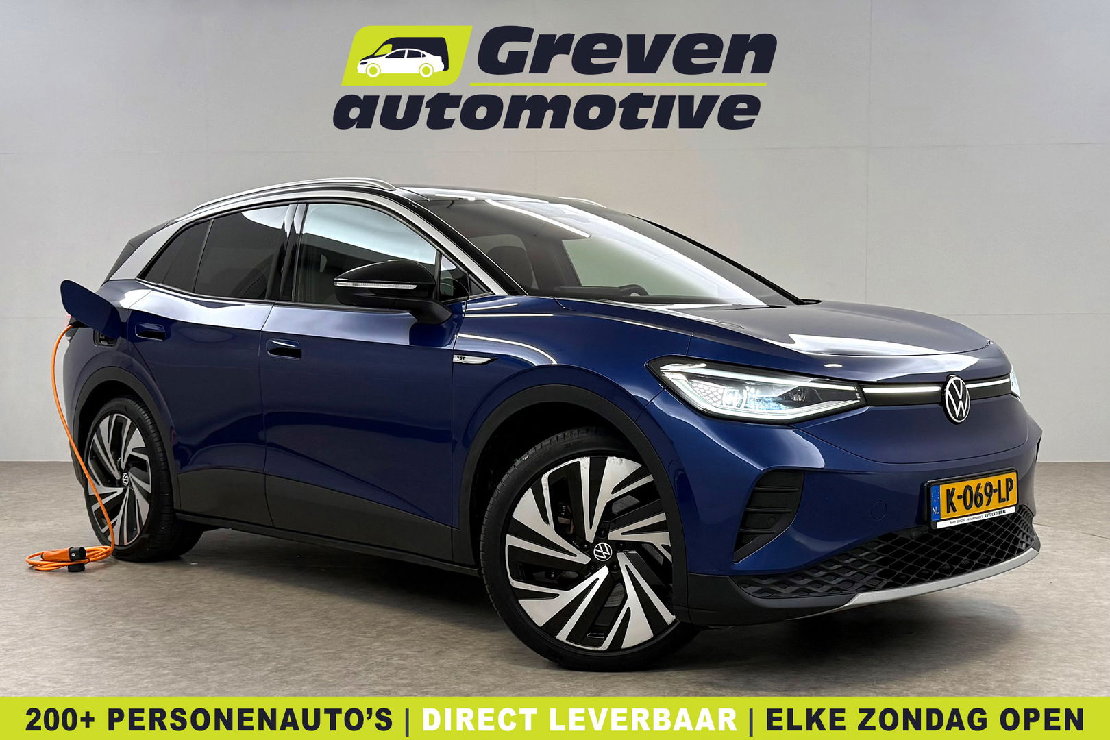 Volkswagen ID.4 First Max 77 kWh | SOH 88% | Snelladen | Pano | HuD | Virtual | IQ Lights | 360° | Memory | Sfeer | Stoel/Stuur verw. | Adap. Cruise | Carplay | NAP