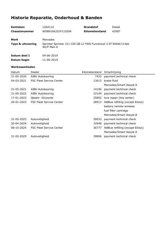 Mercedes-Benz Sprinter 311 CDI GB L2 FWD Functional 3.5T / AIRCO / CAMERA / 3 ZITS / DEALER ONDERHOUDEN / NAVI
