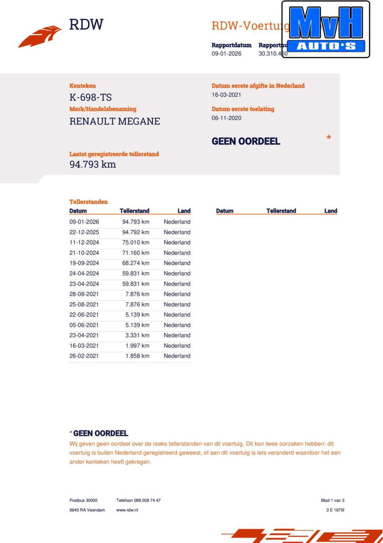 Renault Mégane 1.8 TCe 300 RS Trophy|RECARO|PANO|BOSE|CAMERA