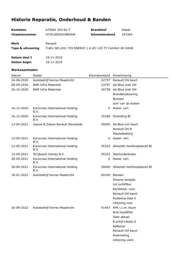 Renault Trafic 1.6 dCi T29 L2H1 Comfort Energy AIRCO / CRUISE CONTROLE / NAVI / TREKHAAK / EURO 6