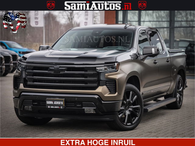 Chevrolet Silverado - TWO-TONE COACHWORK | HUD | BLACK EDITION | BOM VOL | PICK UP DODGE RAM | DUBBELE CABINE DC | 5 PERSOONS | GRIJSKENTEKEN |