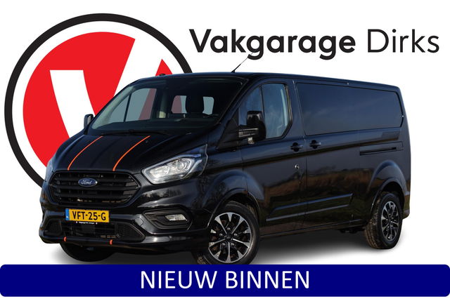 Ford Transit Custom - 320 2.0 TDCI 185 PK L2H1 Sport ✅ Dubbele cabine ✅ 2x schuifdeur ✅ Camera