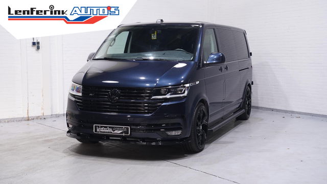 Volkswagen Transporter - 2.0 TDI 199 pk Bulli Dubbel Cabine 2x Schuifdeur Koplampen, 20" LMV, Leder Zwart, Trekhaak