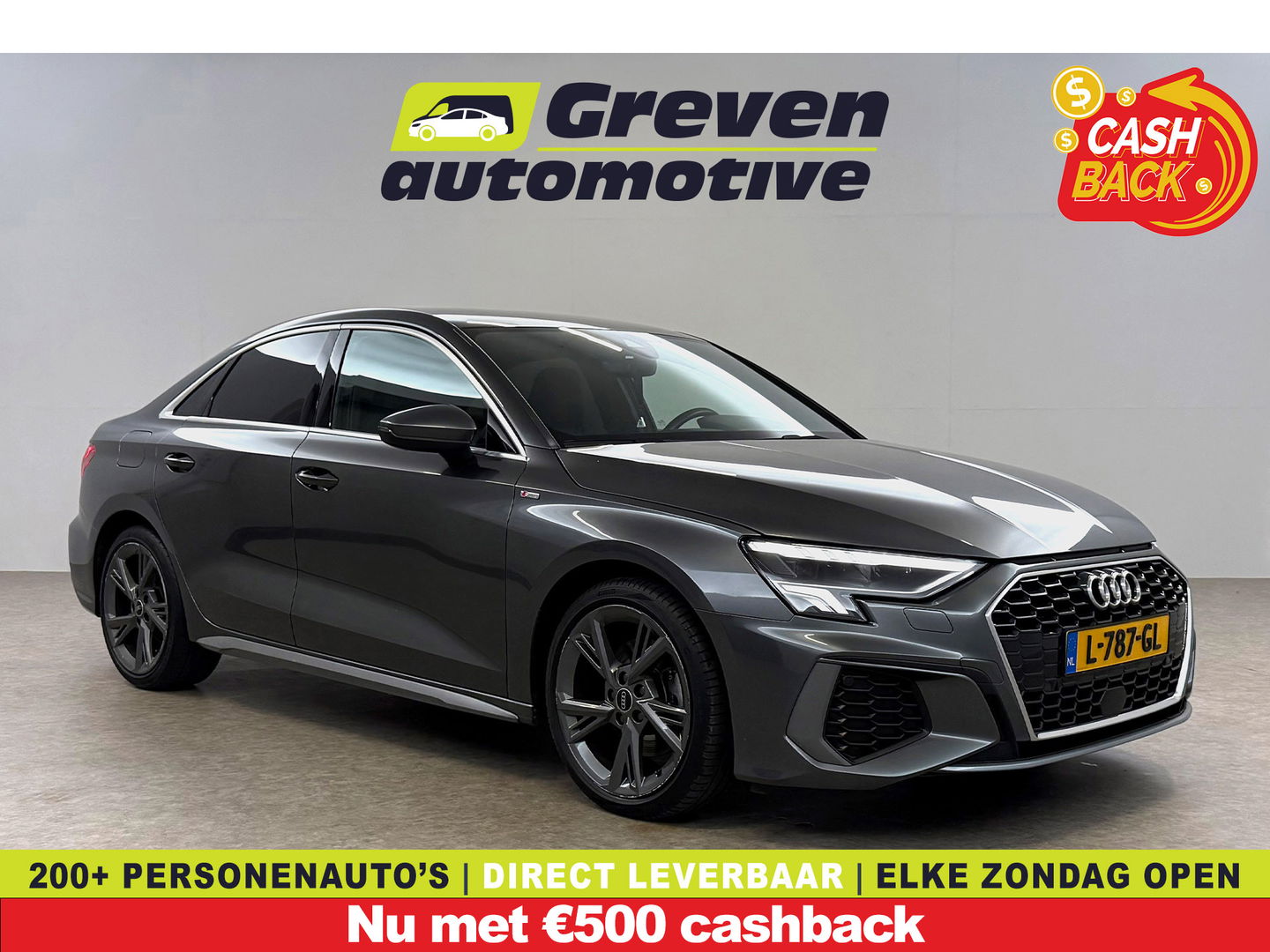 Audi A3 30TFSI S-Line | Virtual | Carplay | Stoelverw. | Navi | Parkeersens. | NAP