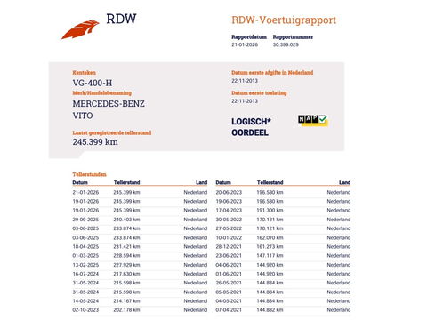 Mercedes-Benz Vito 122 CDI 3.0 V6 Automaat Lang DC 5 Pers. - Trekhaak - Camera - Cruise