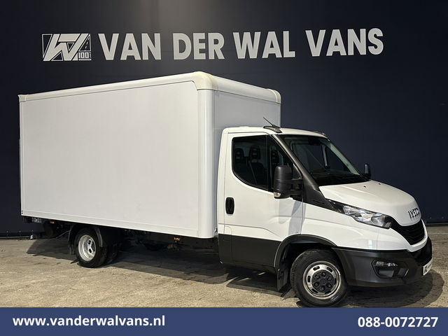 Iveco Daily - 35C16H 157pk Dubbel Lucht Bakwagen Laadklep Euro6 Airco | 910kg laadvermogen Bijrijdersbank