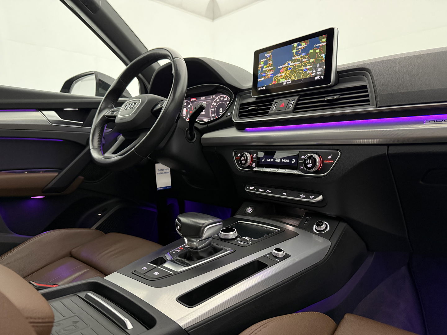 Audi Q5 2.0 TDI Quattro Design Pro Line Plus | S-Line | Luchtvering | Pano | Sfeer | B&O | Camera | Virtual | Carplay | Stoel/stuurverw.