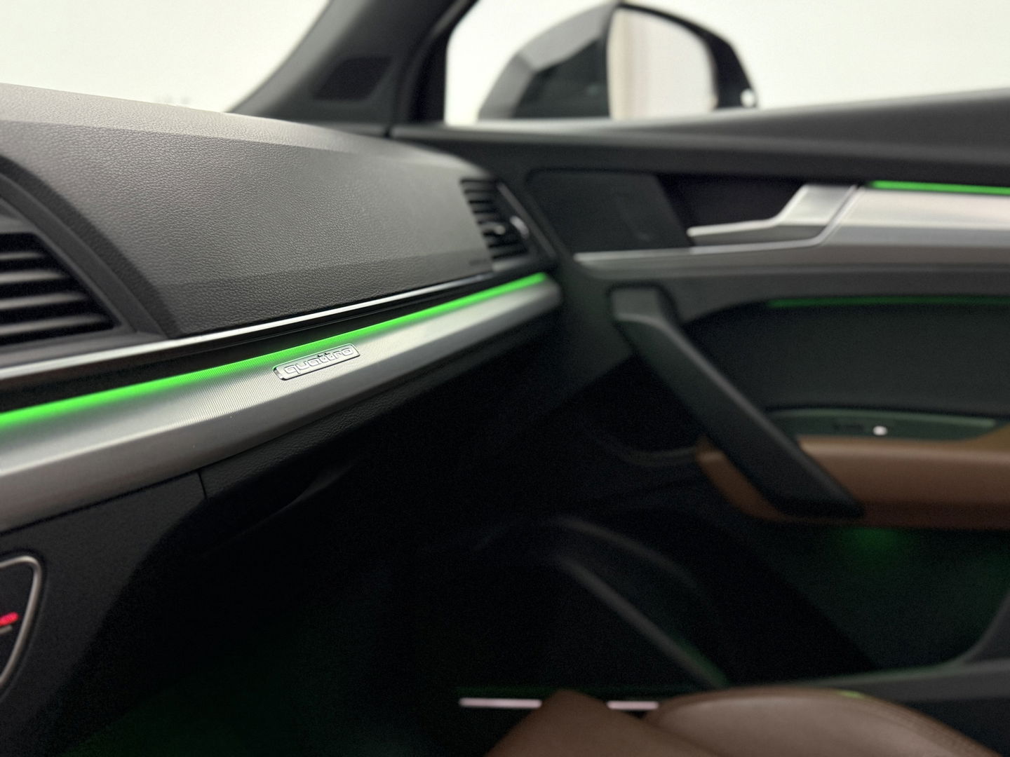 Audi Q5 2.0 TDI Quattro Design Pro Line Plus | S-Line | Luchtvering | Pano | Sfeer | B&O | Camera | Virtual | Carplay | Stoel/stuurverw.