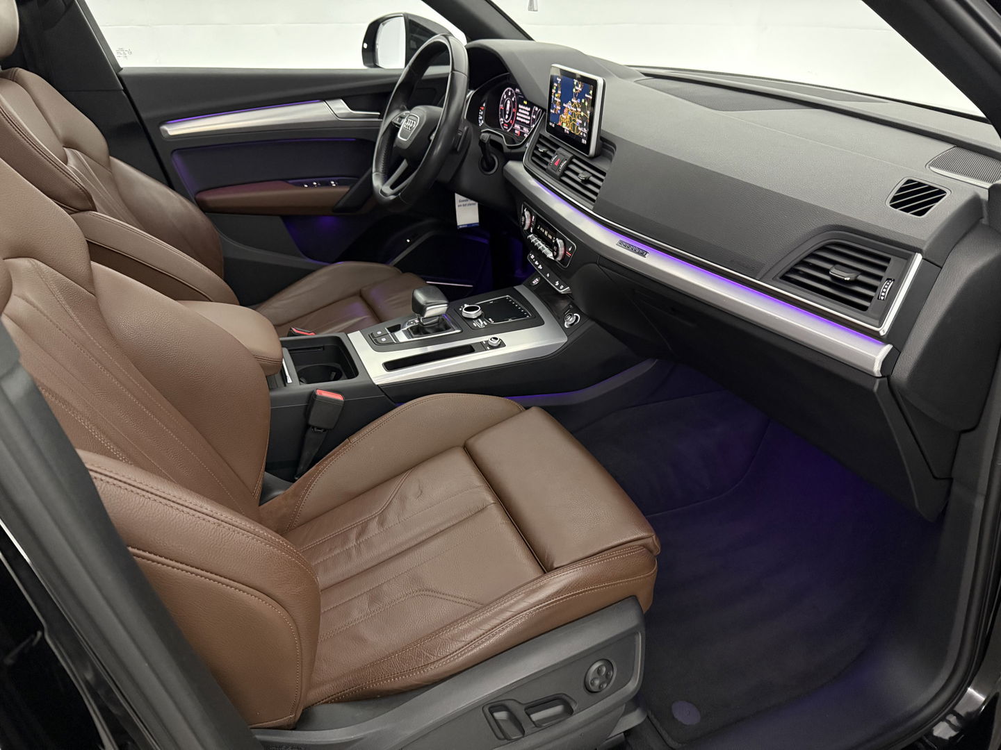 Audi Q5 2.0 TDI Quattro Design Pro Line Plus | S-Line | Luchtvering | Pano | Sfeer | B&O | Camera | Virtual | Carplay | Stoel/stuurverw.