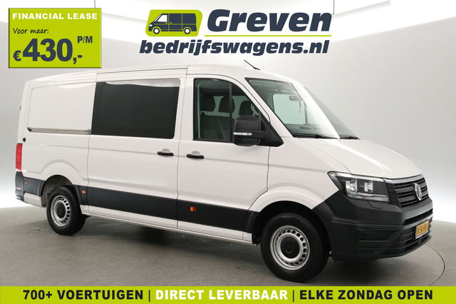 Volkswagen Crafter - 2.0 TDI 177PK L3H2 | DC | 6-Zits | 3000kg Trekgew. | Trekh. | Airco | Cruise | Carplay | Parkeersens. | Navi