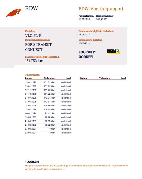 Ford Transit Connect 1.5 EcoBlue L1 Trend AIRCO / CARPLAY / NAVI / CAMERA / EURO 6