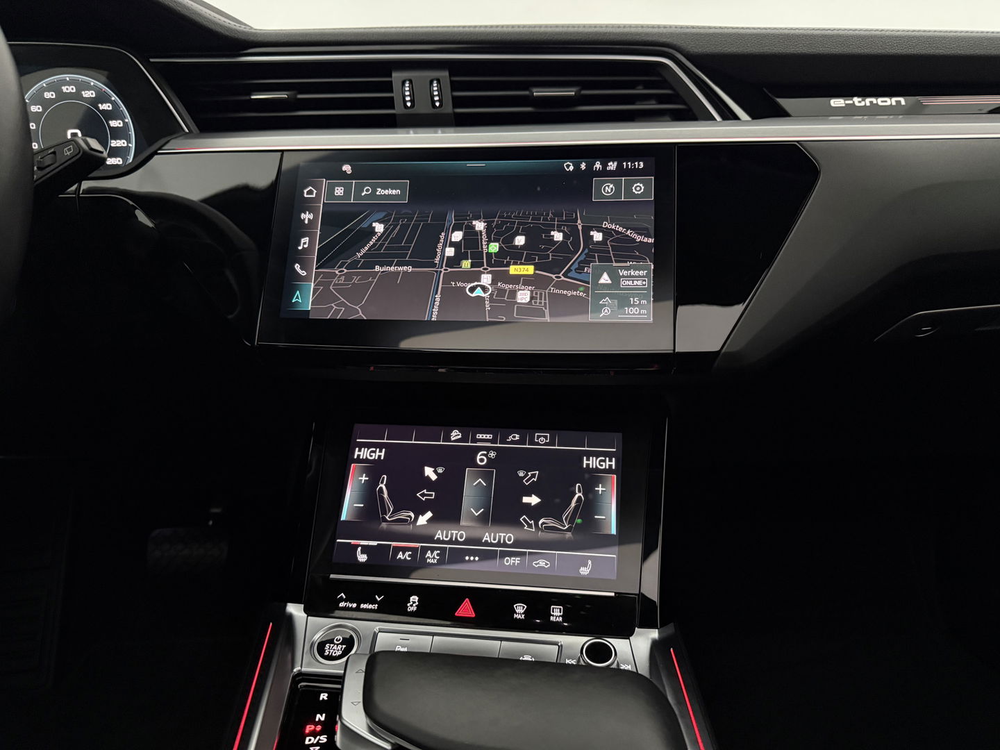 Audi e-tron 55 Quattro S-line 408PK 95 kWh | SOH 86% | Snelladen | Pano | Memory | Sfeer | 360° | Trekh. | Virtual | Carplay | NAP