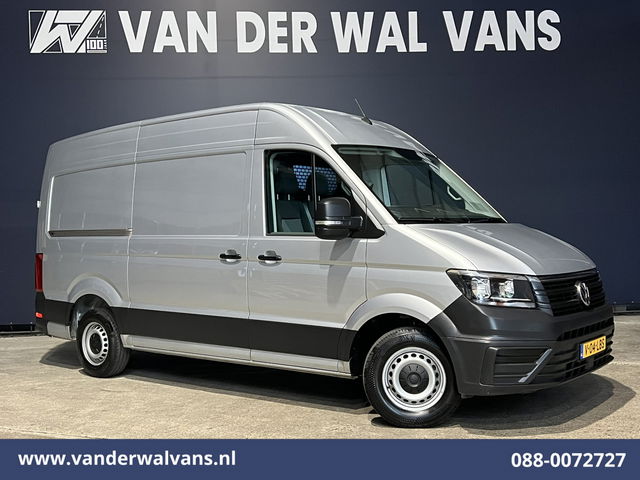 Volkswagen Crafter - 2.0 TDI 140pk L3H3 L2H2 Euro6 Airco | Navigatie | Apple Carplay | Cruisecontrol Android Auto, Bijrijdersbank, 3000kg trekvermogen, zilver