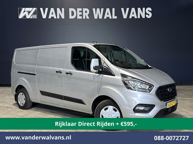 Ford Transit Custom - 2.0 TDCI 130pk L2H1 Euro6 *Rijklaar Direct Rijden* Airco | Navigatie | LED | Cruisecontrol | 2800kg Trekhaak Android Auto, Verwarmde voorruit, Parkeersensoren, Bijrijdersbank