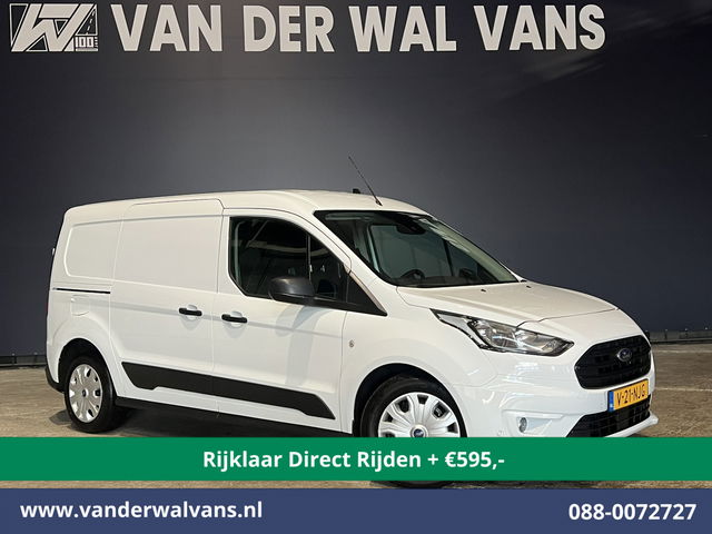 Ford Transit Connect - 1.5 EcoBlue 100pk L2H1 *Rijklaar Direct Rijden* Euro6 Airco | 3-Zits | Cruisecontrol | Stoelverwarming | Verwarmde voorruit Parkeersensoren, Bijrijdersbank