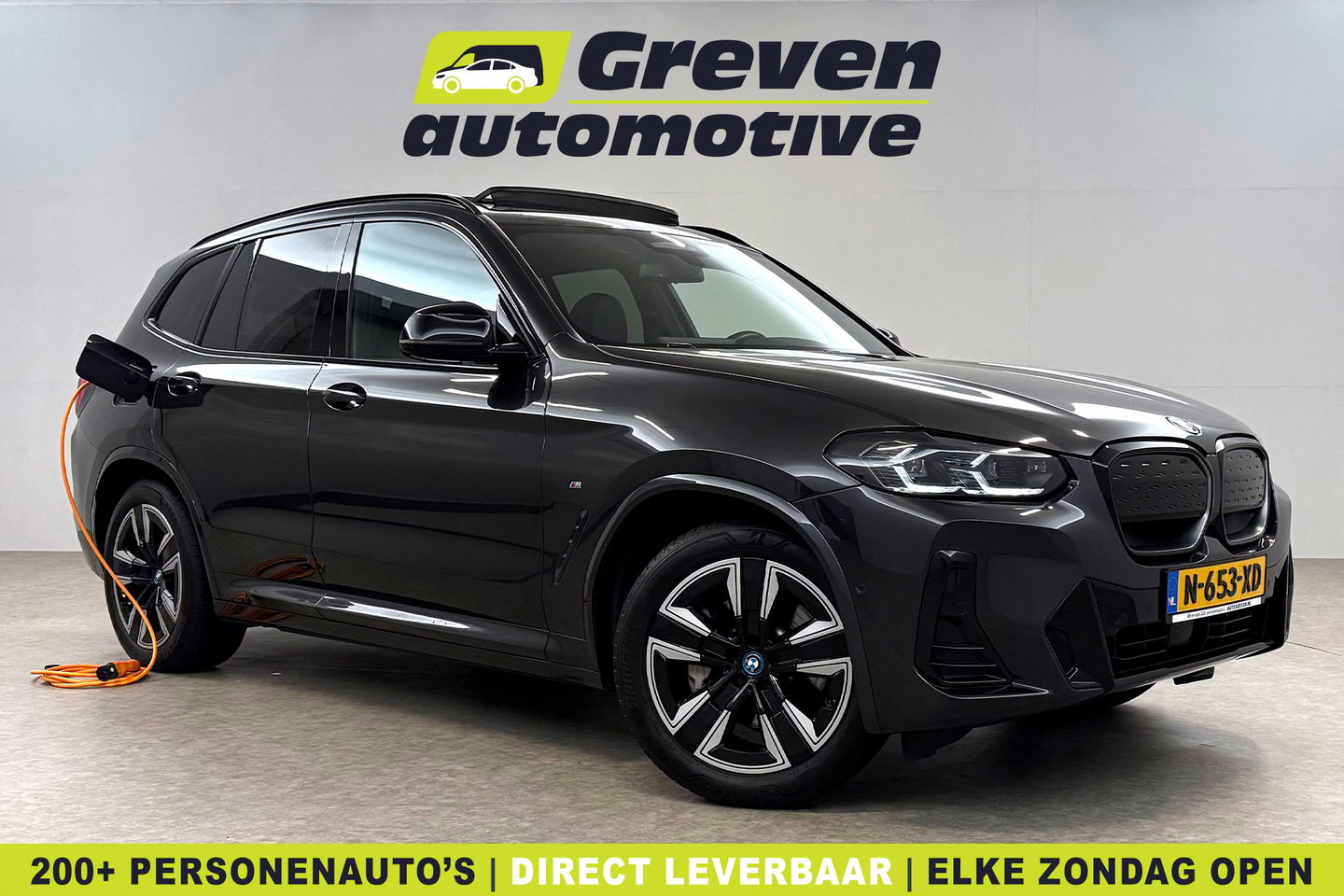 BMW iX3 Executive 80 kWh M-Sport | SOH 95% | Snelladen | Pano | Virtual | Sfeer | Camera | Memory | Carplay | Adap. Cruise | NAP