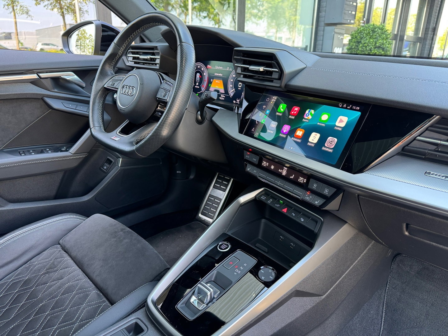 Audi A3 Sportback 40 TFSIe S-Line Pano|B&O|RS-zetels|Memory|Leder|Matrix|Camera|ACC|Carplay|Keyless|205PK