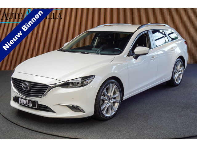 Mazda 6 - Sportbreak 2.0 SkyActiv-G 165 Aut. Nakama Leer Navi Camera Bose Stuur- & stoelverwarming Climate PDC Metallic lak LM velgen