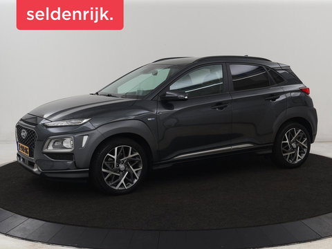 Hyundai KONA 1.6 GDI HEV Premium | Leder | Stoelventilatie | Adaptive cruise | Head-Up | Carplay | Camera | Achterbankverwarming | Navigatie | Keyless | Climate control
