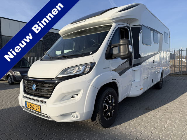Knaus R22 Fiat 2.3 150 PK Automaat - Sun Ti 700 MEG Platinum Selection (Zeer mooie en complete half-integraal camper met enkele bedden!)