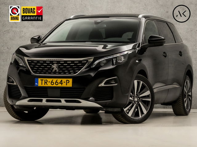 Peugeot 5008 - 1.2 PureTech GT-Line 7 Persoons (PANORAMADAK, APPLE CARPLAY, GROOT NAVI, LEDER, 360 CAMERA, KEYLESS, SFEERVERLICHTING, LED KOPLAMPEN, NIEUWSTAAT)