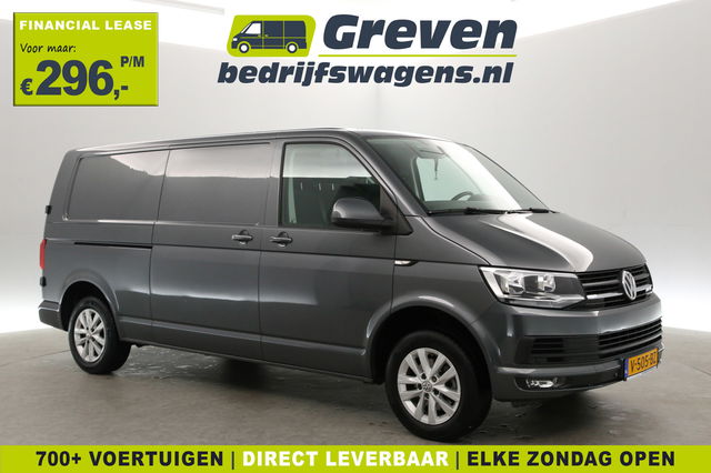 Volkswagen Transporter - 2.0 TDI L2H1 | Airco | Cruise | 3-Zits | Trekh. | 2xSchuifdeur | Navi | Carplay | Parkeersens.