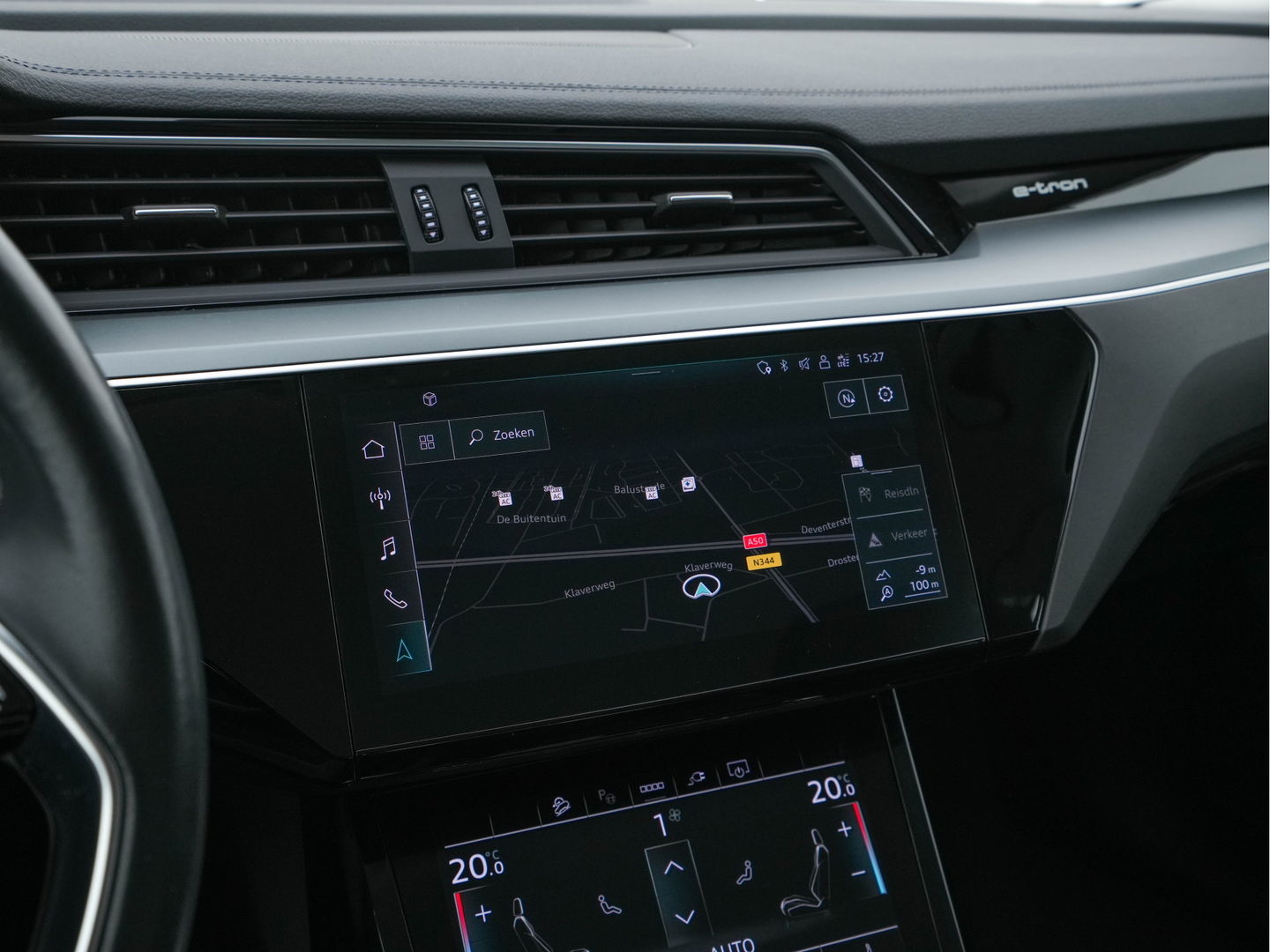 Audi e-tron 55 quattro Advanced edition Plus 95 kWh (3-Fase-11 kW) {SOH-93%} (INCL-BTW) Aut.*HEATPUMP | LEATHER | ADAPTIVE-CRUISE | FULL-LED | DIGI-COCKPIT | KEYLESS | MEMORY-PACK | CAMERA | NAVI-FULLMAP | SHIFTPADDLES | DAB+ | HEATED-COMFORTSEATS | DRIVE-SELECT | 20