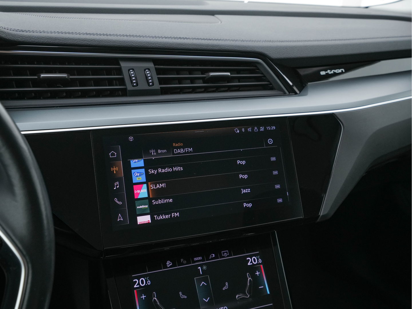 Audi e-tron 55 quattro Advanced edition Plus 95 kWh (3-Fase-11 kW) {SOH-93%} (INCL-BTW) Aut.*HEATPUMP | LEATHER | ADAPTIVE-CRUISE | FULL-LED | DIGI-COCKPIT | KEYLESS | MEMORY-PACK | CAMERA | NAVI-FULLMAP | SHIFTPADDLES | DAB+ | HEATED-COMFORTSEATS | DRIVE-SELECT | 20