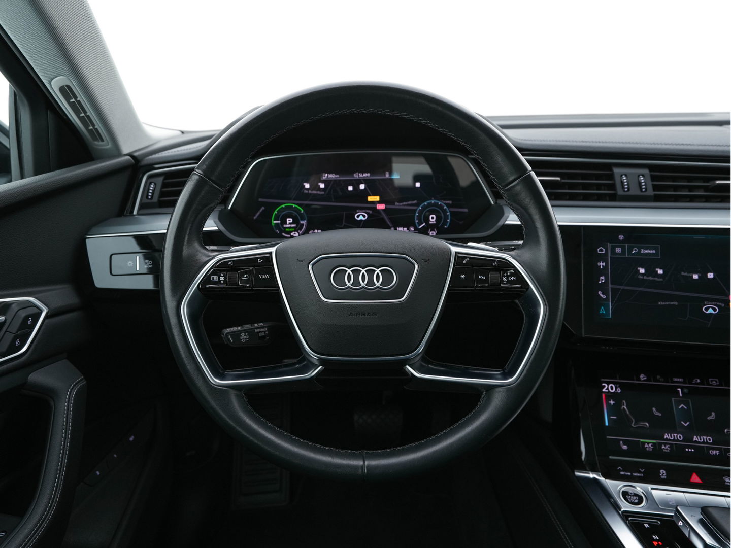Audi e-tron 55 quattro Advanced edition Plus 95 kWh (3-Fase-11 kW) {SOH-93%} (INCL-BTW) Aut.*HEATPUMP | LEATHER | ADAPTIVE-CRUISE | FULL-LED | DIGI-COCKPIT | KEYLESS | MEMORY-PACK | CAMERA | NAVI-FULLMAP | SHIFTPADDLES | DAB+ | HEATED-COMFORTSEATS | DRIVE-SELECT | 20