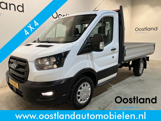 Ford Transit - 2.0 TDCI L2 AWD 4X4 170 PK Open Laadbak / Euro 6 / Airco / Cruise Control / Trekhaak / Camera / 3-Zits / 20.000 KM !!