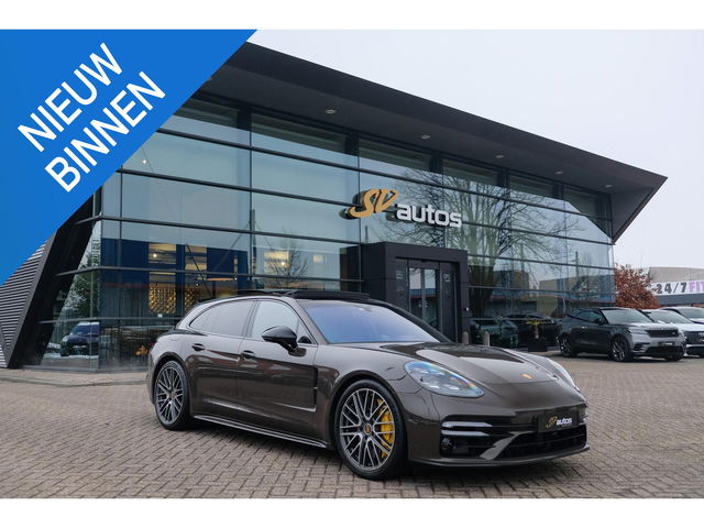 Porsche Panamera - Sport Turismo 4.0 V8 Turbo S 700pk E-Hybrid Panoramadak Keramisch Luchtvering 4-wielsturing NLauto 1e eigenaar!