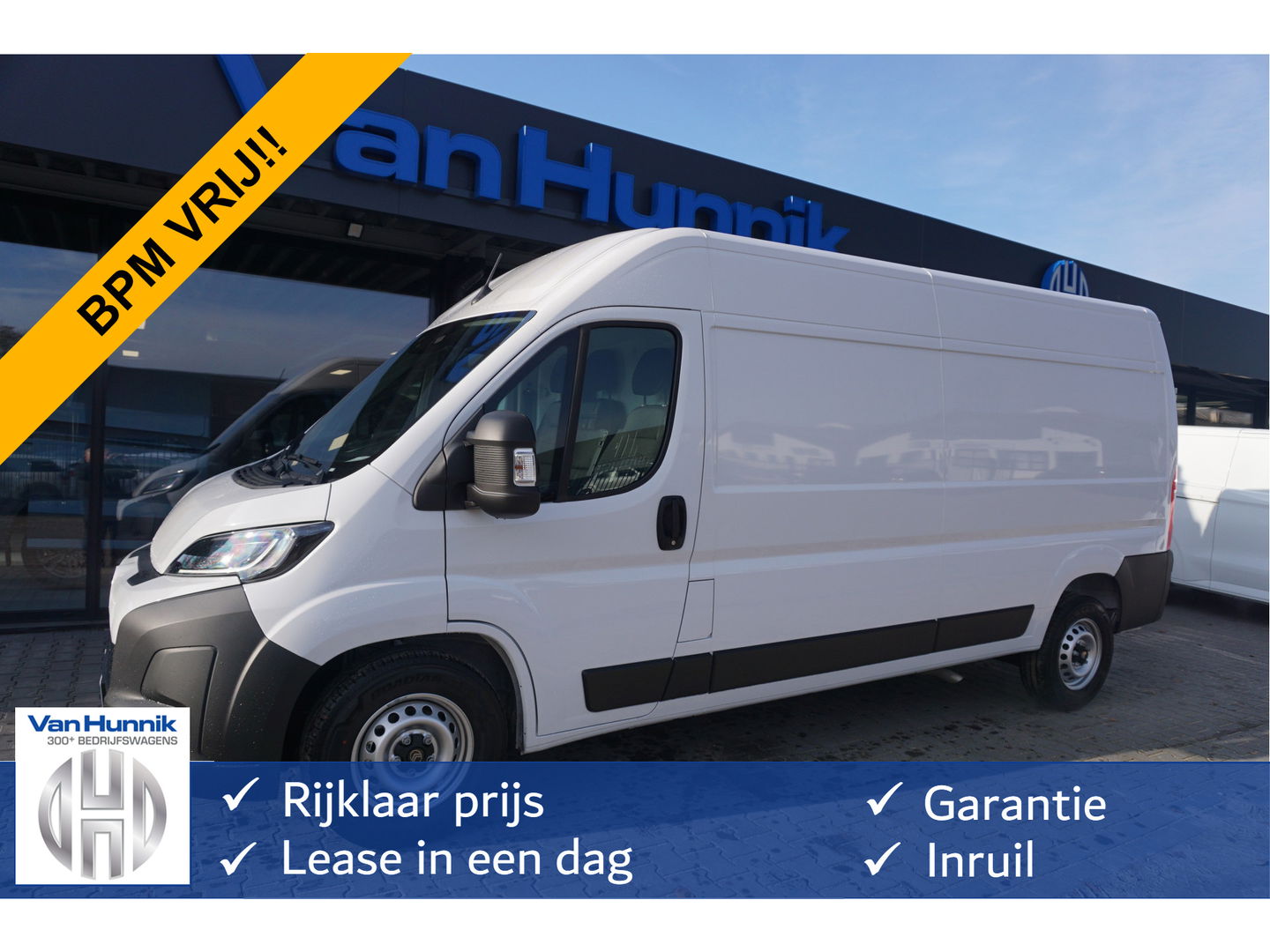 Citroën Jumper 35 2.2 EAT8 140PK Automaat L3H2 BPM VRIJ!! 10" Navi, Climate, Camera, LED, 270º Deur Betimmering!! NR. J075*